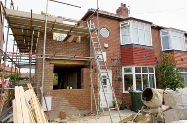 Double storey house extension