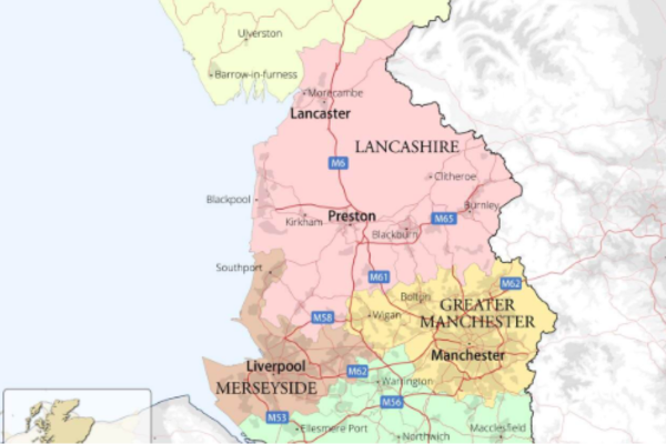 House extension services coverage area across North West England