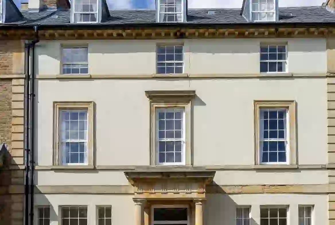 Restored Georgian period property with sash windows in Macclesfield